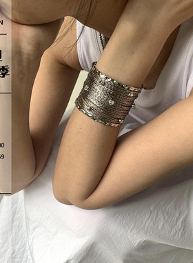 LONSLANACC复古高级感宽版手镯