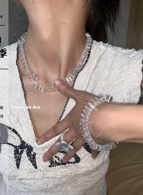 LONSLANACC透明简约项链+手链