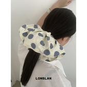 7LONSLAN 夸张发圈百搭发饰 波点吸睛宽版 ACC 2025ss时尚