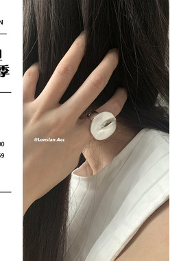 LONSLANACC调节绳圆形别致戒指