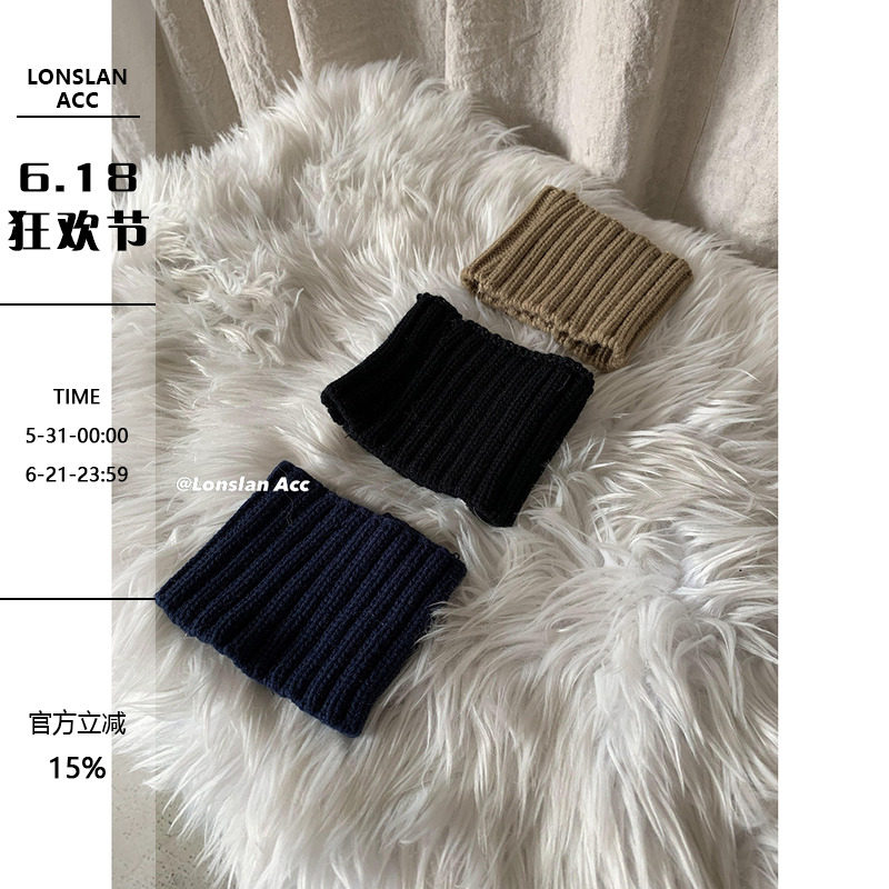 Lonslan ACC  帅气休闲单品针织头巾运动弹性束发带毛线发箍发带