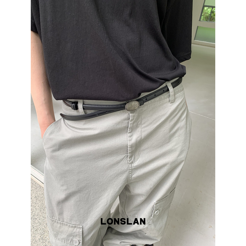 LONSLAN ACC 春夏设计感黑色细腰带配饰百搭图片