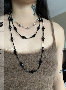 LonslanAcc串珠拼接长款项链