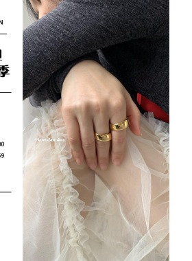 LONSLANACC金属时髦小众设计戒指