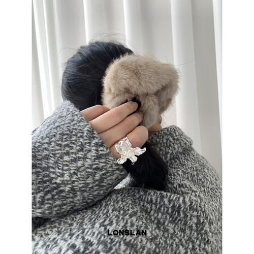 LONSLANACC柔软毛毛发圈