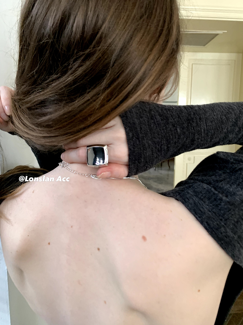 LONSLANACC方形宽版质感戒指