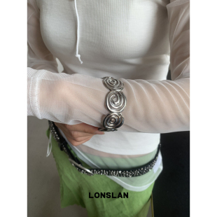 LONSLAN 2025ss开口调节线条环形设计简约气质手镯 ACC