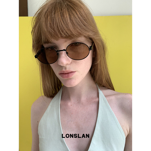 个性 2025ss 圆框百搭墨镜凹造型冷淡风遮阳眼镜 ACC LONSLAN