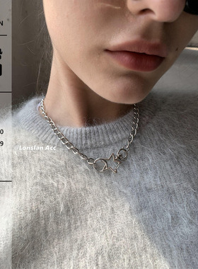 LonslanAcc情侣五角星拼接项链