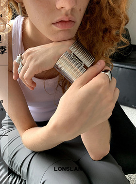 LONSLANACC洋气叠层宽版手镯