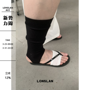 配饰分趾半掌缪系吸汗袜人字拖半截袜 2025ss时尚 LONSLAN ACC