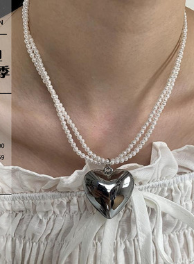 LONSLANACC时髦叠层珍珠项链