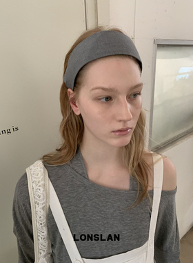 LONSLAN ACC 2025ss韩系宽版布艺简约发箍百搭日常头箍