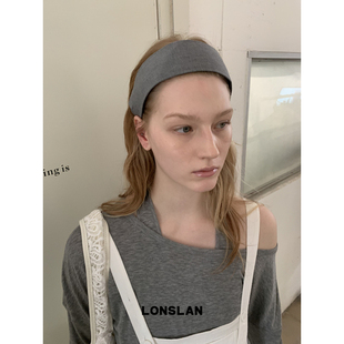 布艺简约发箍百搭日常头箍 2025ss韩系宽版 LONSLAN ACC