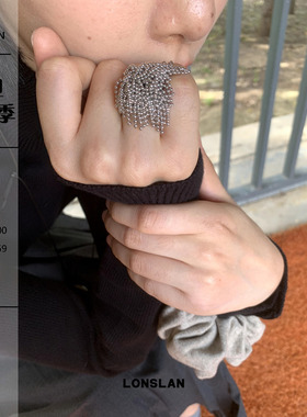 LONSLANACC流苏吊坠戒指项链组合