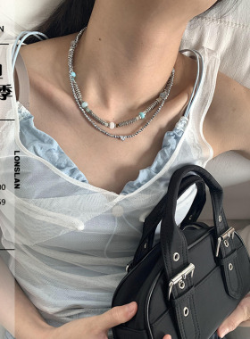 LONSLANACC吊坠串珠细圈项链