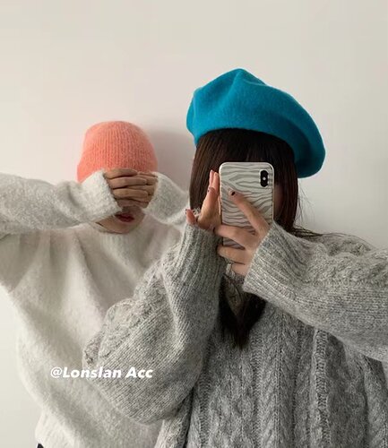 Lonslan ACC 亮色系四色帽子质感高级彩色帽子贝雷帽 点缀单品