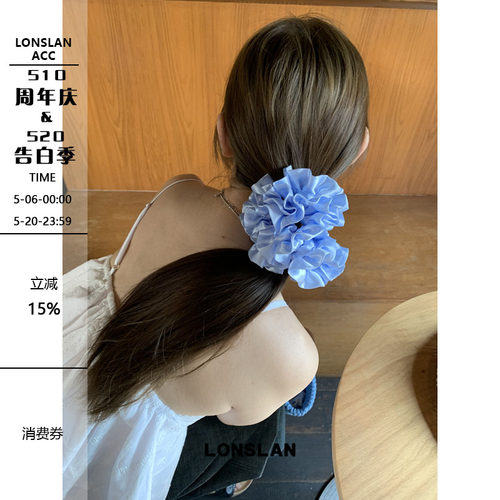 LONSLAN ACC 春夏可爱绣球花苞大肠发圈弹力绳丸子头绳