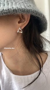 小众精致三角形吸睛耳饰耳环 设计款 LONSLAN ACC