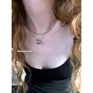 小众设计金属吊坠流苏项链叠戴美感组合 2024搭配 LONSLAN ACC