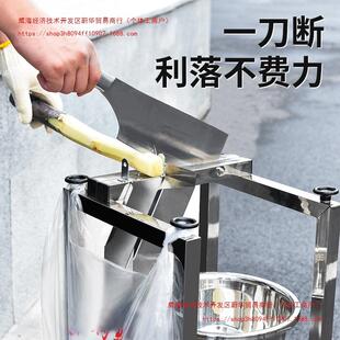 甘蔗切节机不锈钢甘蔗铡刀切断机切块机小型切甘蔗砸刀切直销