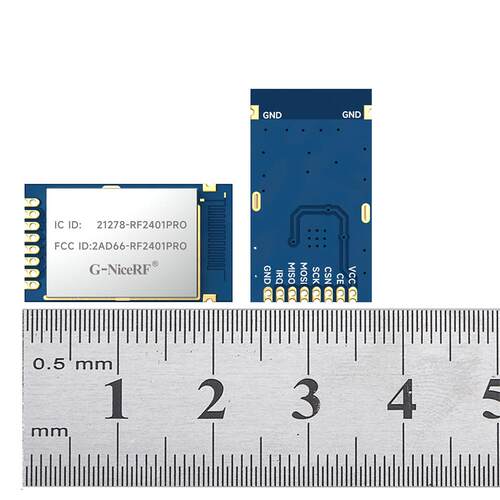 FCC/IC认证无线通信模组nRF24L01 2.4G无线收发遥控模块RF2401PRO