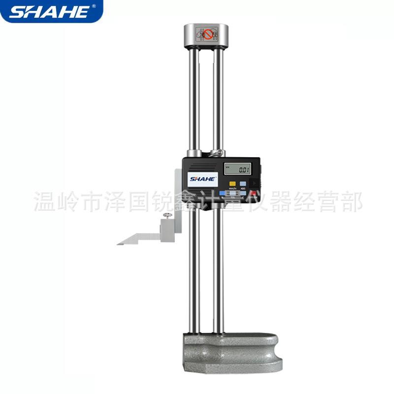 SHAHE三和双柱数显高度尺划线尺0-300带表高度规高度计百分表一套