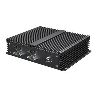 485双显 3217UI7双核6串口232 倍控J1900四核嵌入式 工控机主机I3