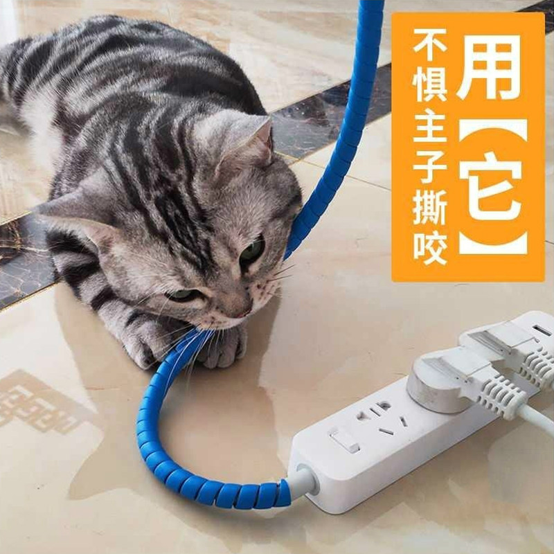 电线缠绕管包线管束线理线器网线收纳管绕线管螺旋保护套阻燃线管