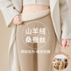 女秋冬内外穿加绒加厚保暖毛裤 2025新款 德绒羊毛蚕丝打底裤 子高腰