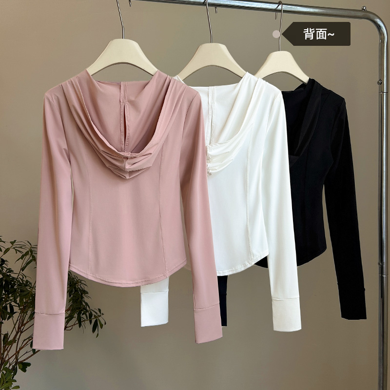 洁嫣透气防晒衣防紫外线瑜伽外套