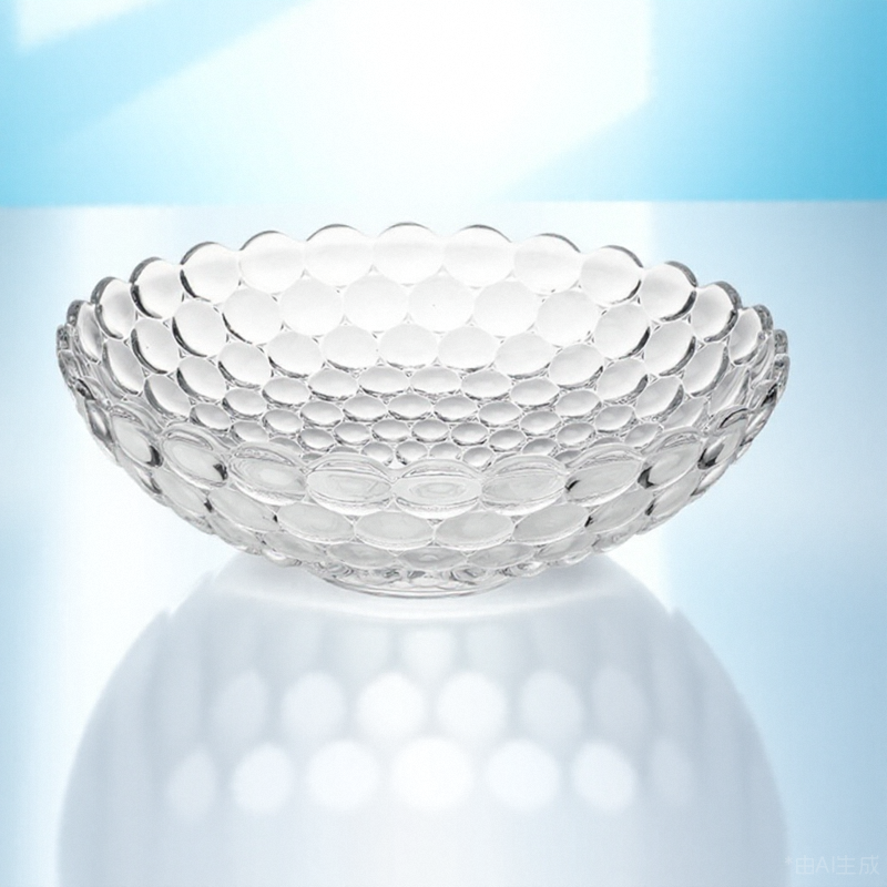 水晶玻璃水果盘客厅家用轻奢高档