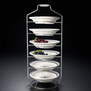 备菜分格盘置物架大收纳盒提篮多层托盘架子厨房提菜配菜上菜菜架