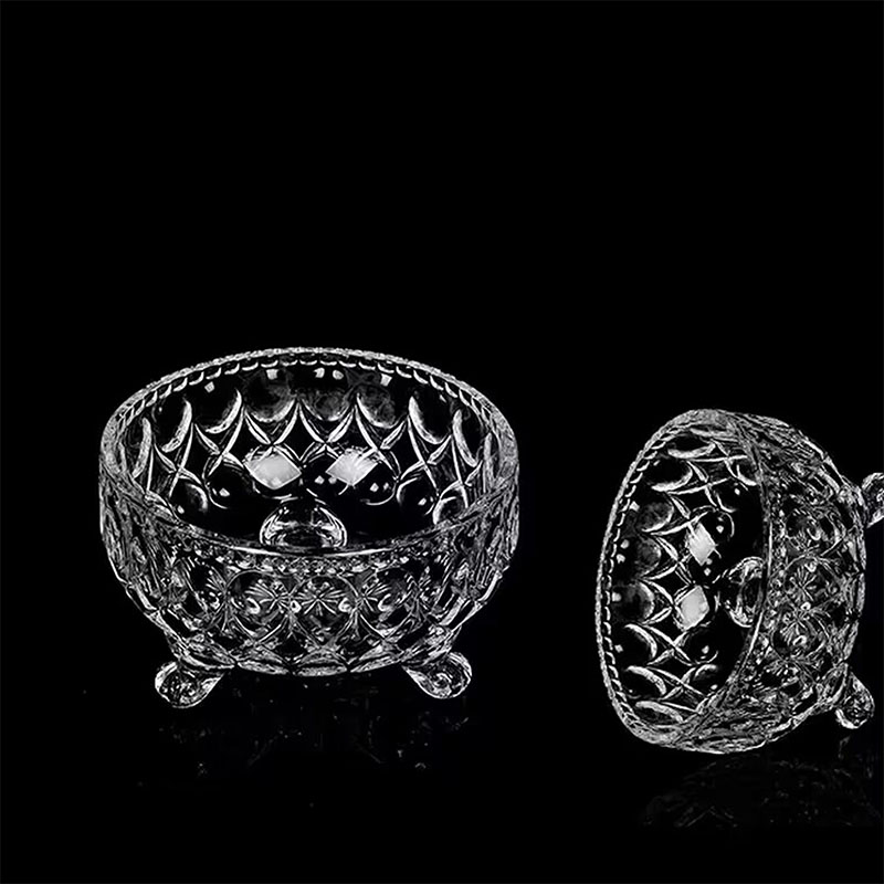 2025新款水晶玻璃碟高脚甜品碗