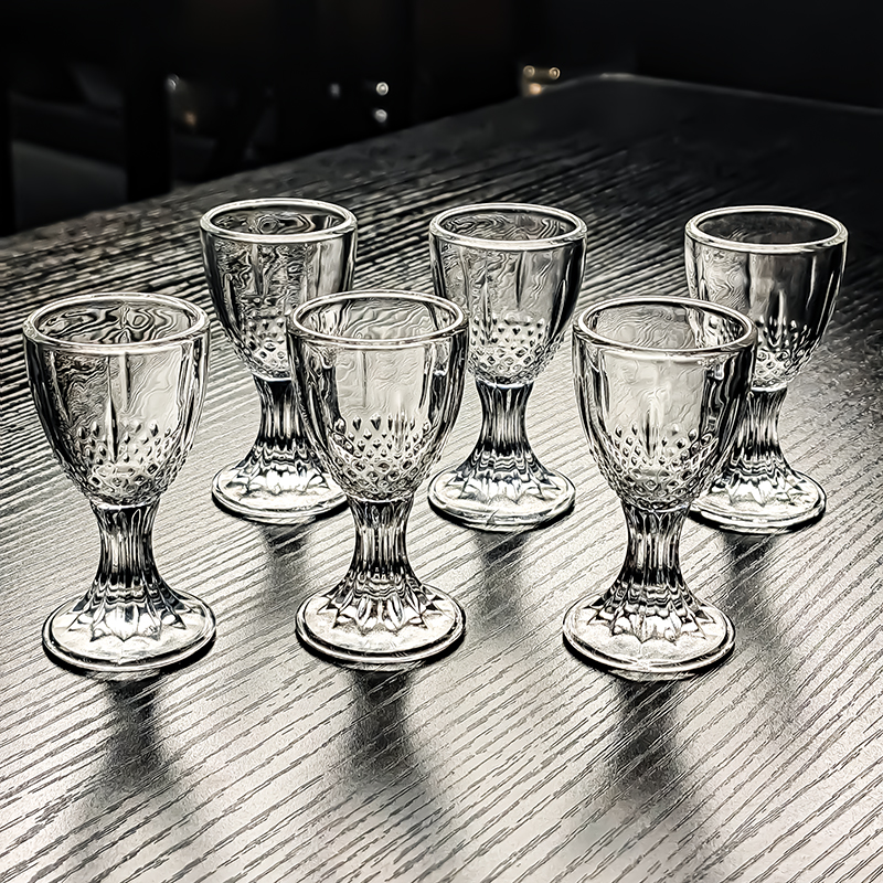 水晶玻璃15ml毫升三钱高脚白酒杯