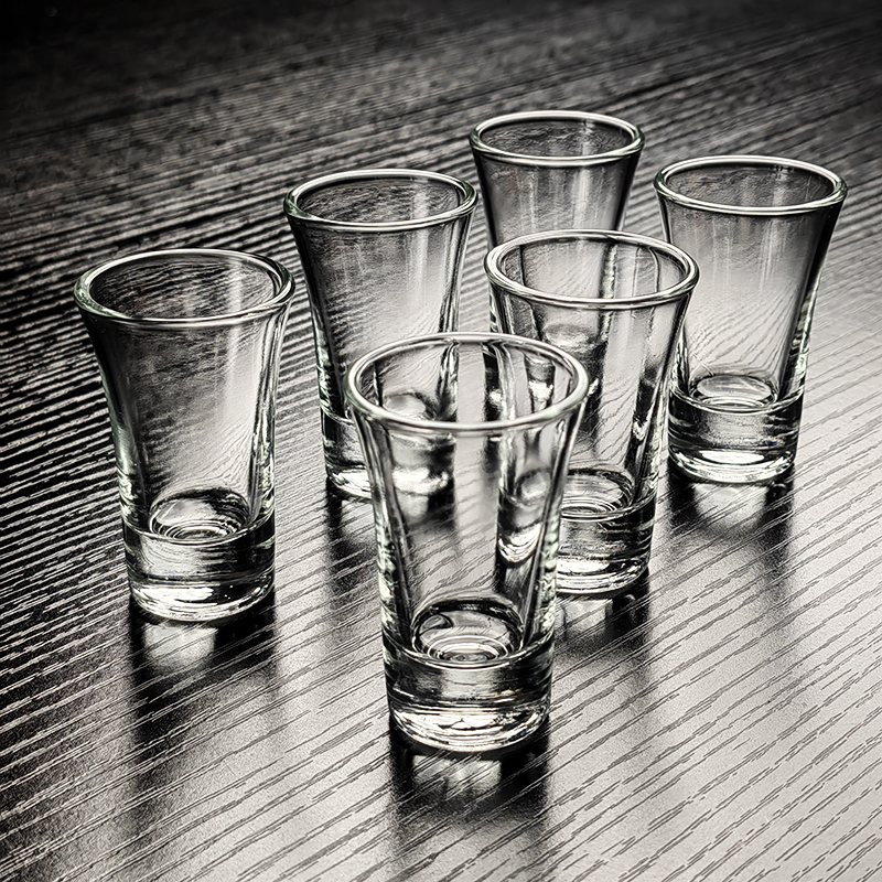 2025新款20ml小酒杯白酒杯家用一口酒盅轻奢高档高颜值商用创意