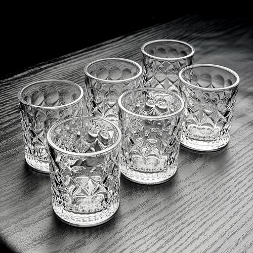 玻璃100ml毫升白酒杯二两小酒杯