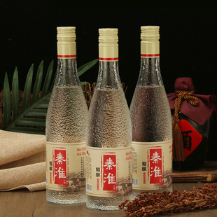 秦淮纯粮食白酒42度光瓶双沟酿造酒高粱酒浓香型绵甜自己喝口粮酒