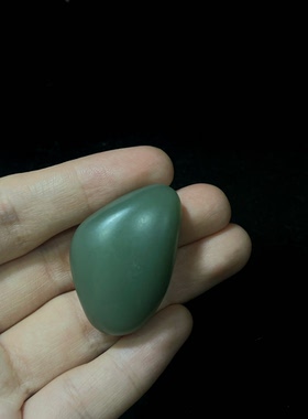 30g「沉静之青•岁月之玉」和田玉沙枣青籽料可挂坠文玩收藏皆宜