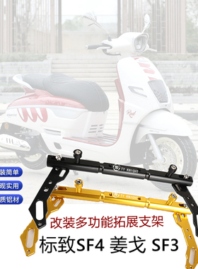 适用 标致SF4 姜戈 SF3改装多功能拓展杆导航手机支架平衡杆配件
