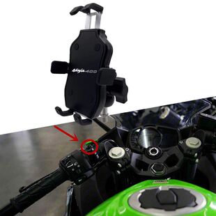 适用川崎 忍者400 NINJA400改装铝合金手机支架 摩旅导航手机支架