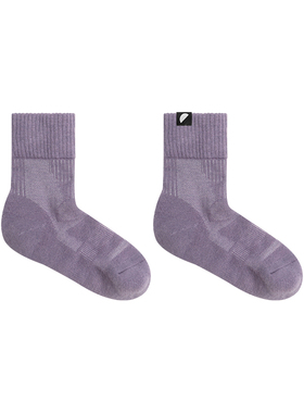 美利奴羊毛 半圆原创设计女装[复古]2025秋冬季中筒徒步袜子女