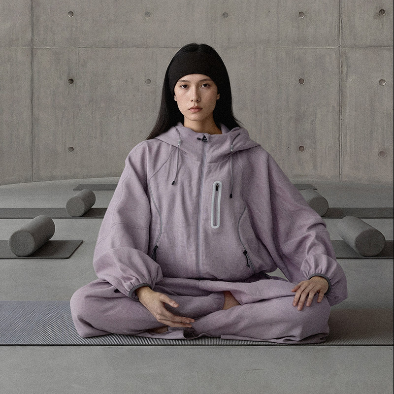 亚麻面料 半圆原创女装[运动]2026春宽松休闲短箱型轻户外外套女