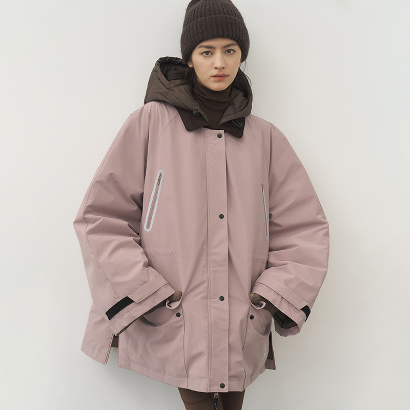 【特价】科技高密防风保暖 半圆女装2025冬季中长款夹克羽绒服女