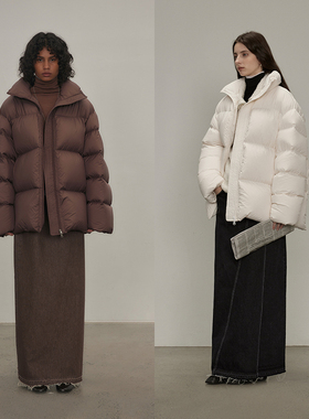 半圆原创设计师品牌女装2025年冬季时尚洋气加厚零下抗寒羽绒服女