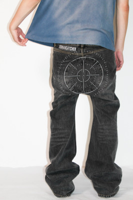 罗曼凯瑟 24SS 准心刺绣水洗做旧牛仔裤