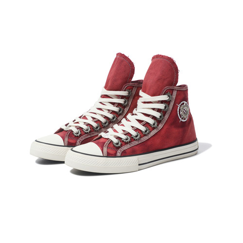 罗曼凯瑟 POWSTAR 做旧高帮帆布弹孔鞋