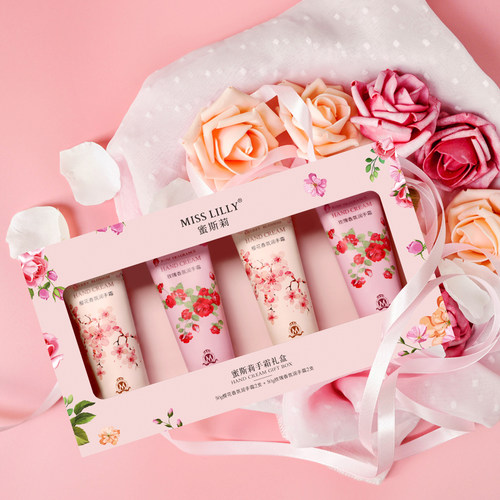 蜜斯莉护手霜补水保湿樱花玫瑰