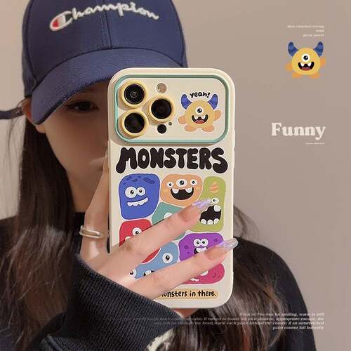 ins外星怪兽适用iphone17苹果15手机壳18promax个性卡通16Pro全包