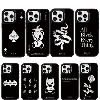 苹果16proma手机壳镜面黑色BLVCK